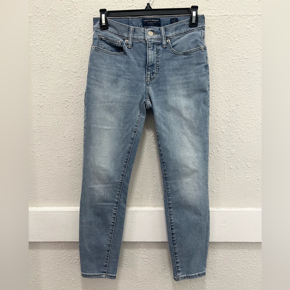 Lucky Brand AVA Mid-Rise Crop Skinny Light Blue Jeans Size 2/26